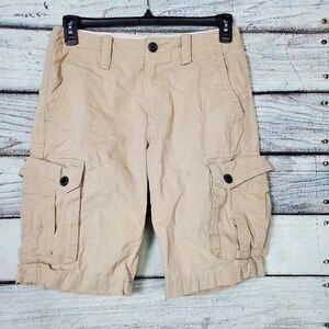 American Eagle Cargo Shorts Men’s Size 30 Khaki 100% Cotton Outdoor Utility
